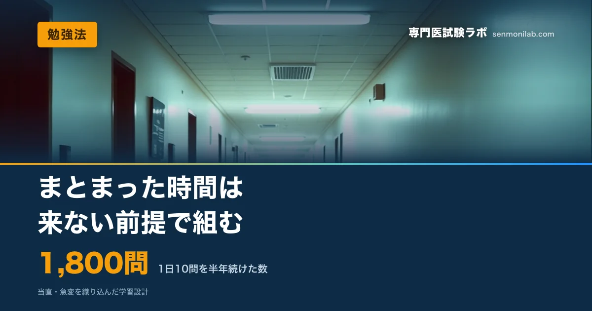 まとまった時間は来ない、を出発点にする。1回5分で完結し、中断されても再開できる形に分割する方法。